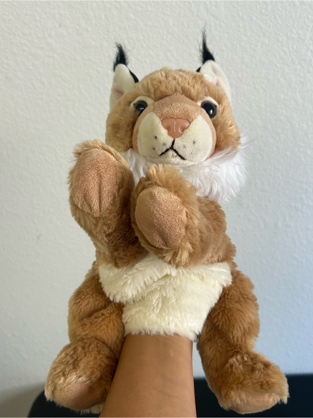 12” Plush Bobcat Hand Puppet STORY TIME INTERACTIVE PLAY